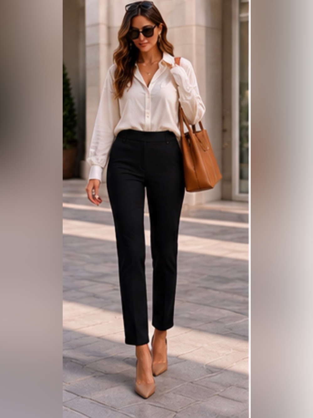 DKNY Jeans Black Slim Ponte Pants XXL Pull On Stretch Career Minimalist Chic